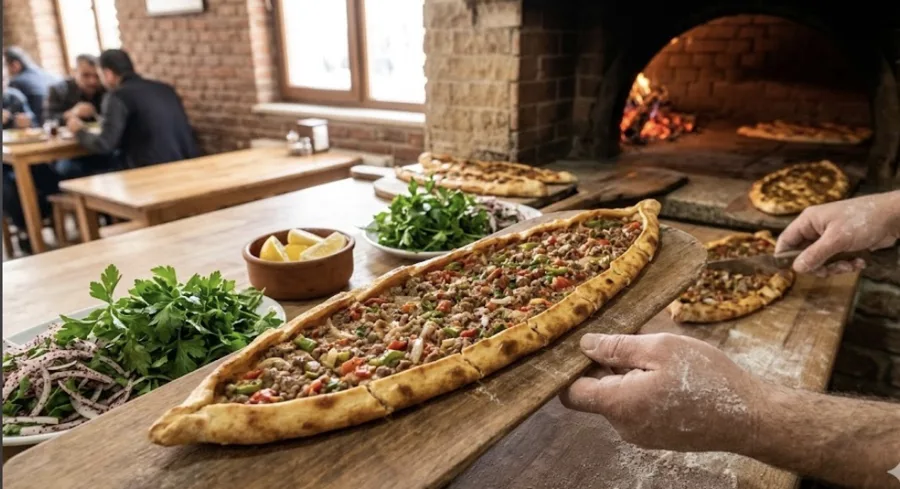 Kıymalı pide 